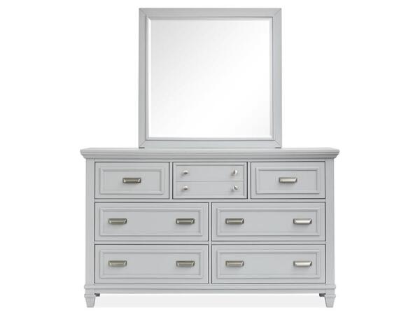 Charleston Landscape Mirror – Grey Bedroom Mirrors Gray