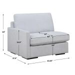 Refuge Sofa, Left Arm Facing, Cloud Blue - Image 9