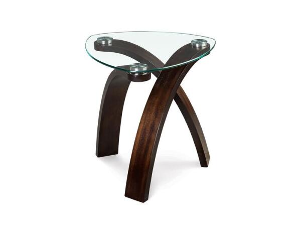 Allure Glass Shaped End Table Top SU