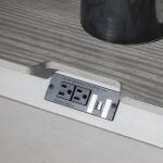 Nightstand - 3 Drawers -midnight/white Cloud - Image 8