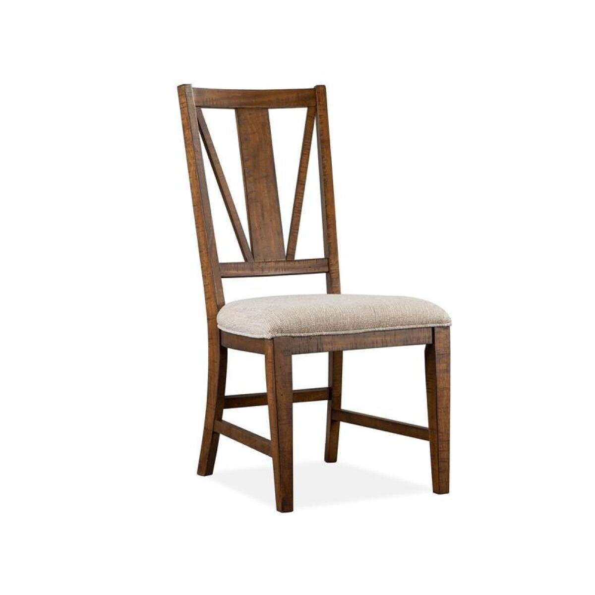 Bay Creek Dining Side Chair w/Upholstered Seat (2/ctn) Chairs & Benches Brown 4