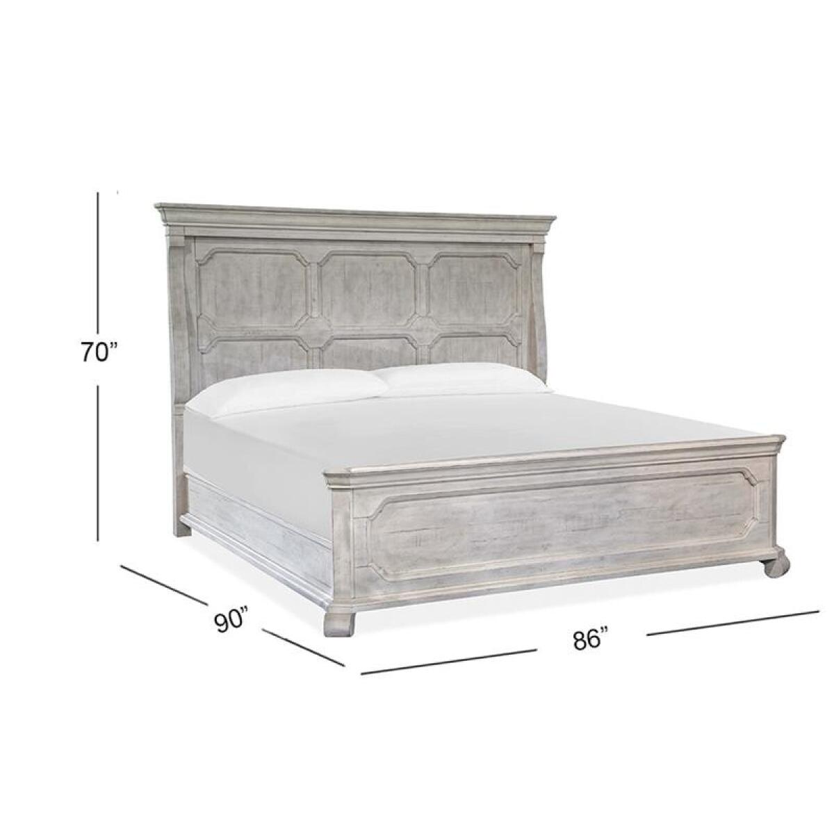 Bronwyn B4436-64 Complete King Panel Bed - Image 3