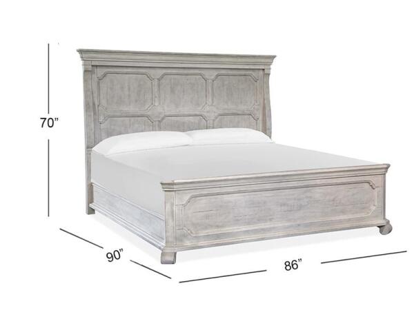Bronwyn B4436-64 Complete King Panel Bed - Image 3