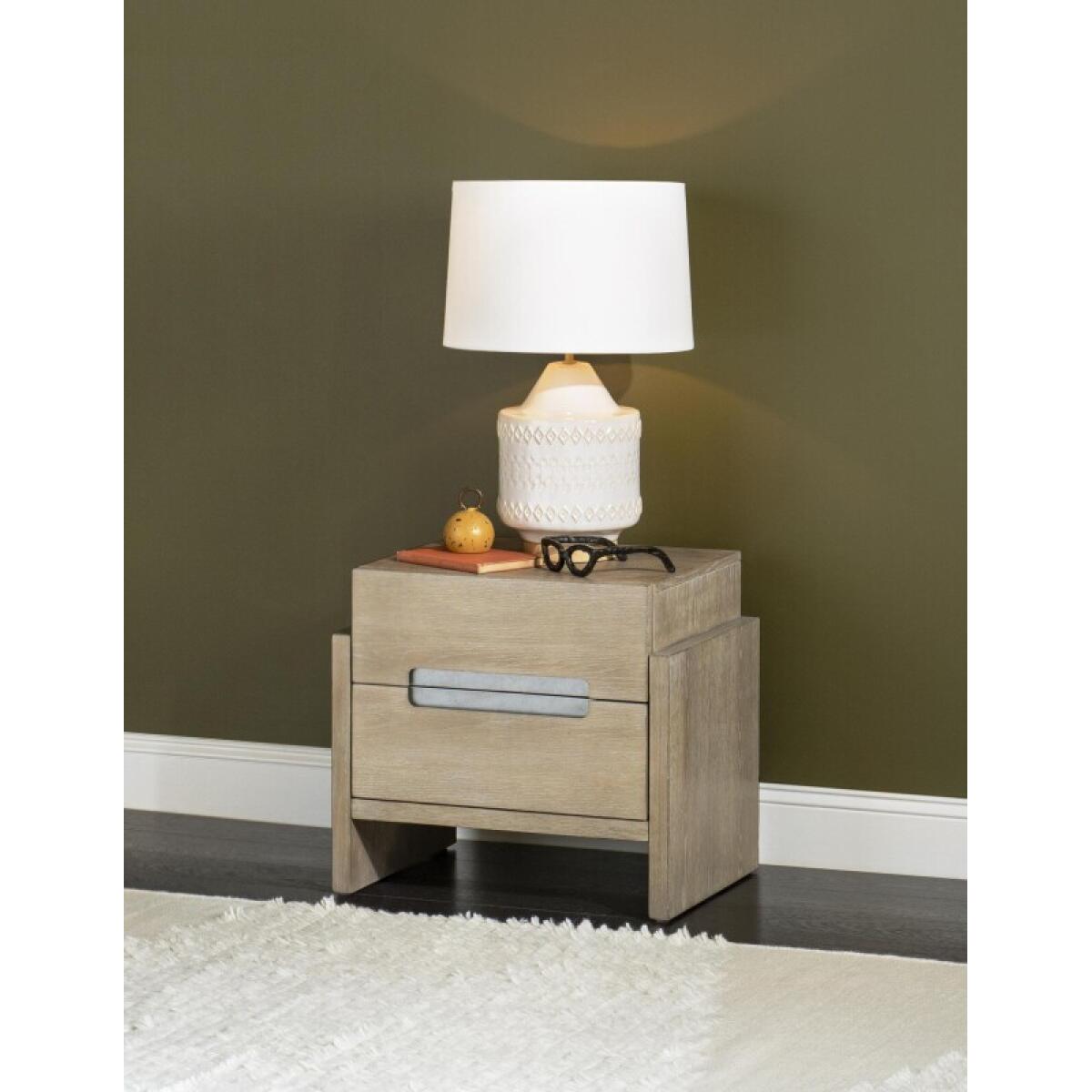 Nightstand Weathered Oak Finish Youth Nightstands Brown 6
