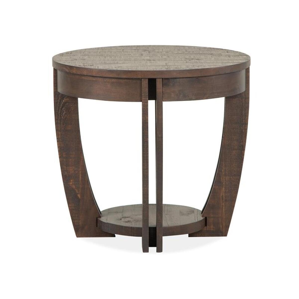 Lyndale Round End Table End tables Brown 7