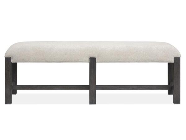 Plum Creek - Black Bench w/Upholstered Seat - Image 4
