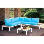 Winona Patio Sectional w/ Ottoman Outdoor Sectionals Blue 9