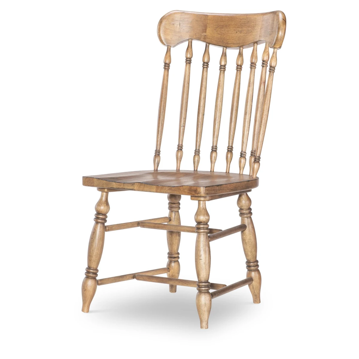 Turned Spindle Side Chair Chairs & Benches Barnwood Oak 4