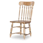 Turned Spindle Side Chair Chairs & Benches Barnwood Oak 12