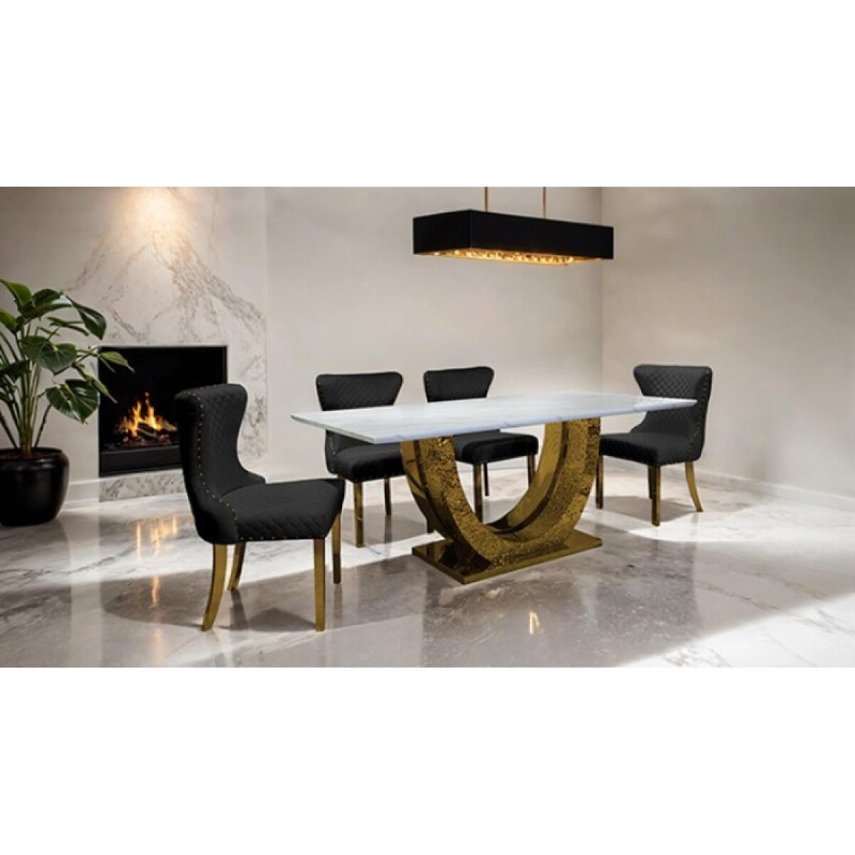 Portanova Gold Chair (2/CTN) - Image 3