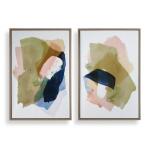 Abstract Afternoon Framed Canvases, S/2 - Image 4