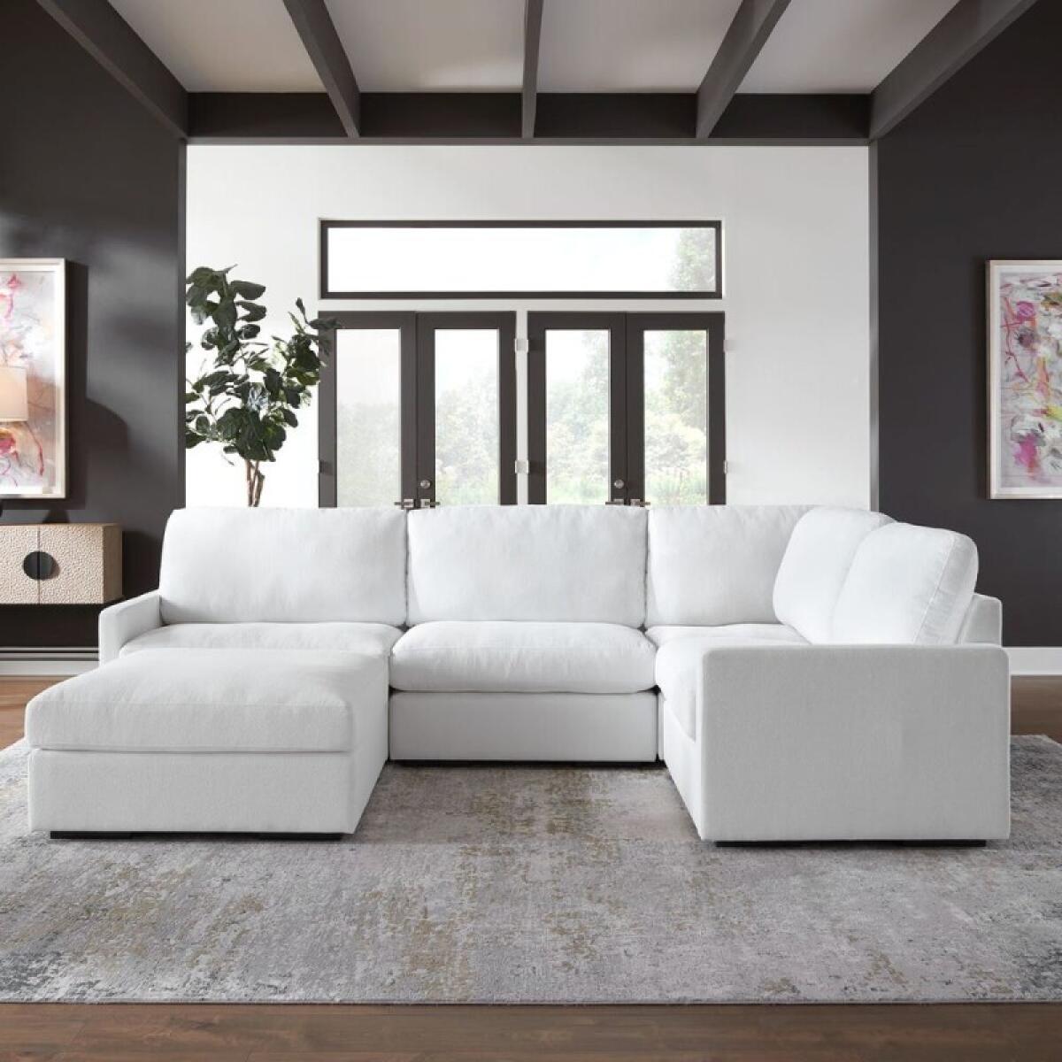 Refuge Sofa, Ottoman, Arctic White - Image 4