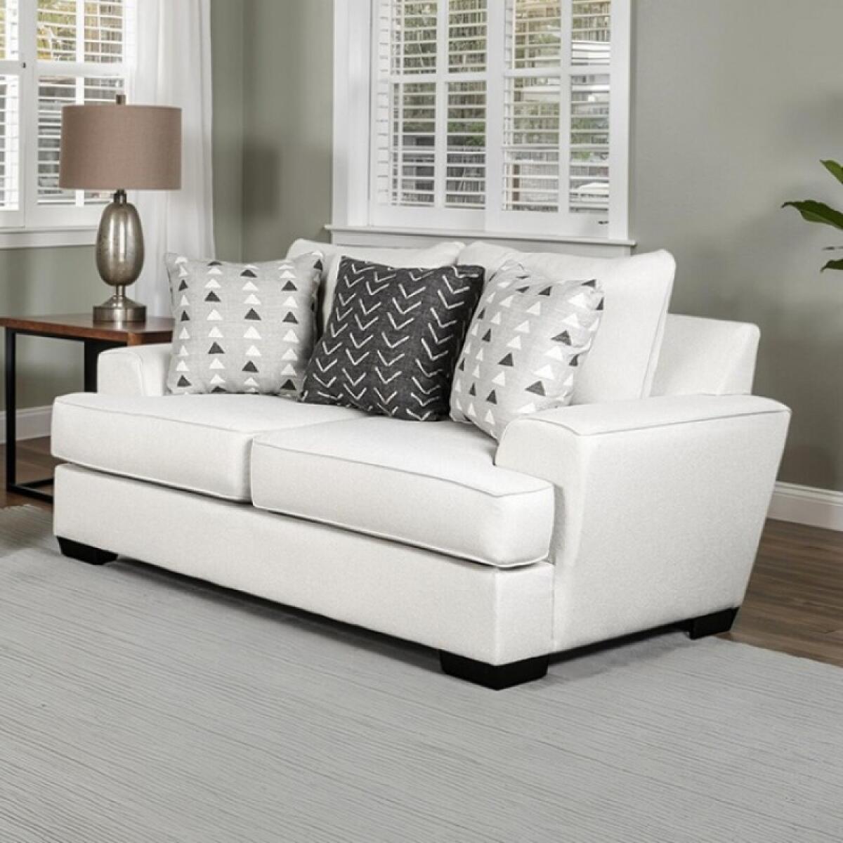 Hyde Park Loveseat w/ Pillows Loveseats Furniture of America 4