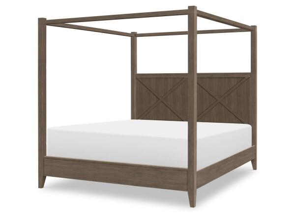 Complete Canopy Bed Queen 5/0 Beds Beds