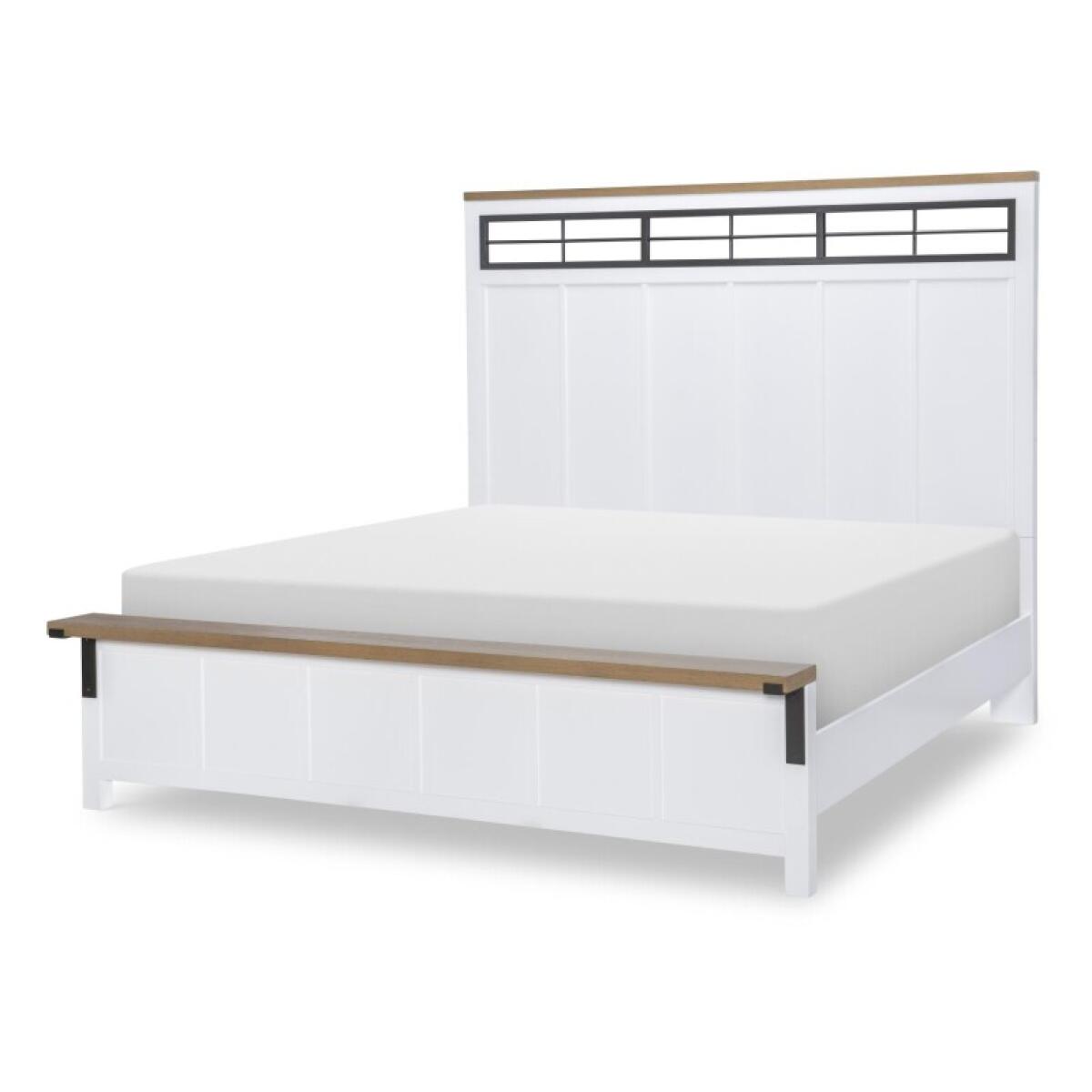 Complete Two Tone Panel Bed Ca King 6/0 - Image 2