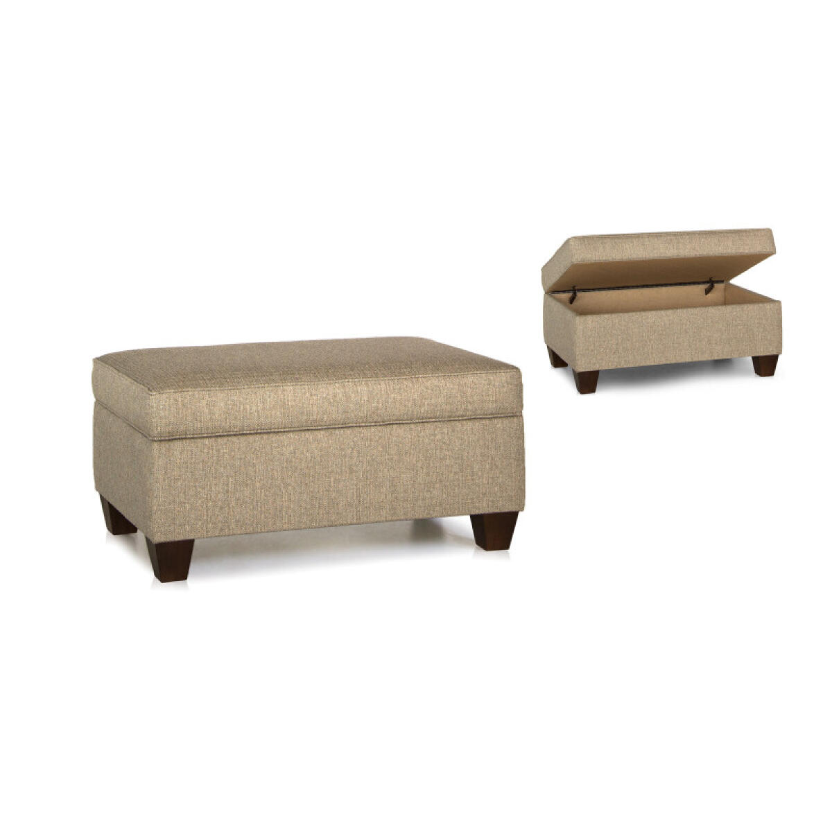 Storage Ottoman w/ Tapered Leg 900-61 - Image 2