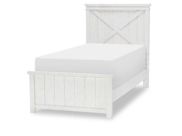 Complete Panel Bed Twin 33 White Finish Youth Beds Aged White