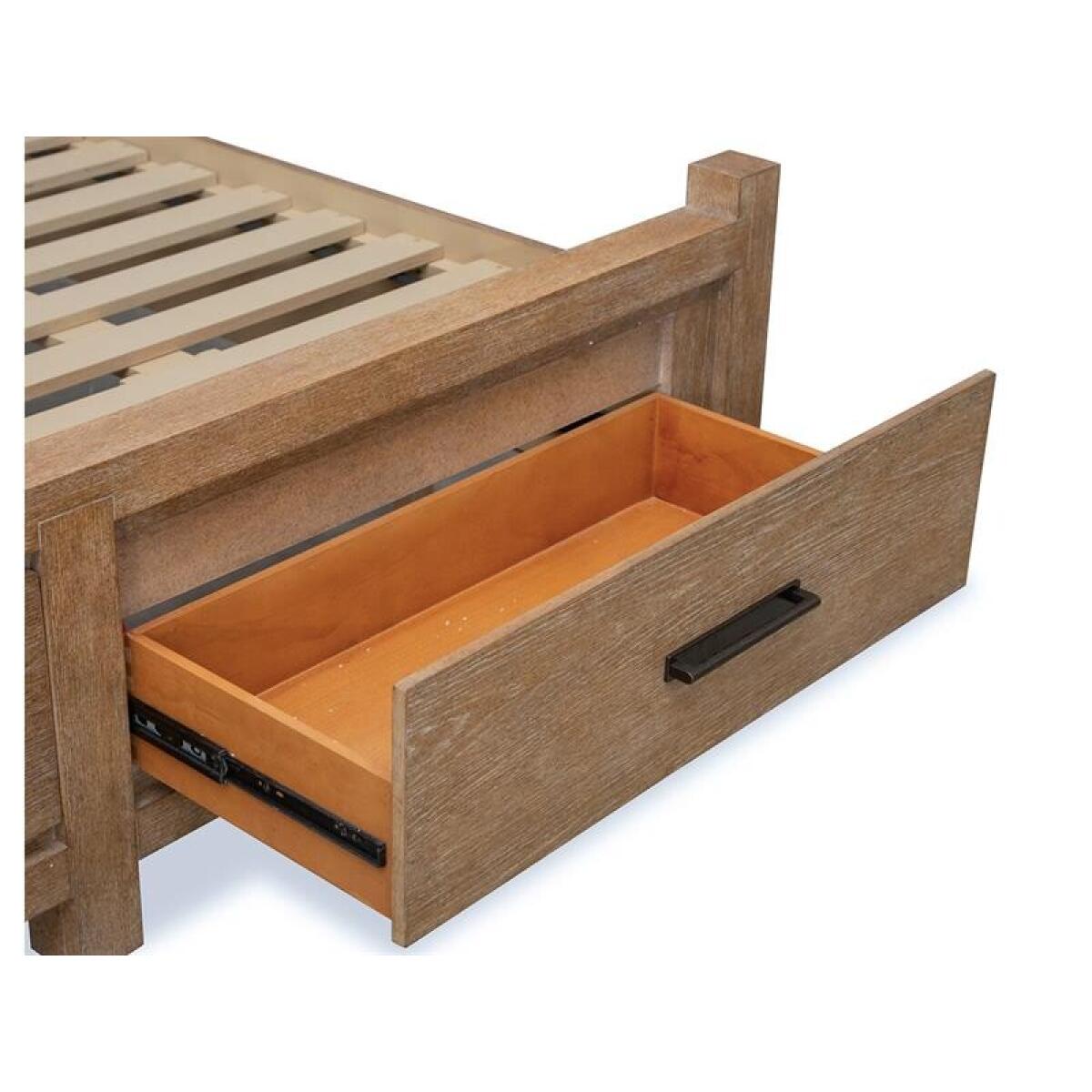 Plum B5768-54A Complete Queen Panel Storage Bed - Image 4