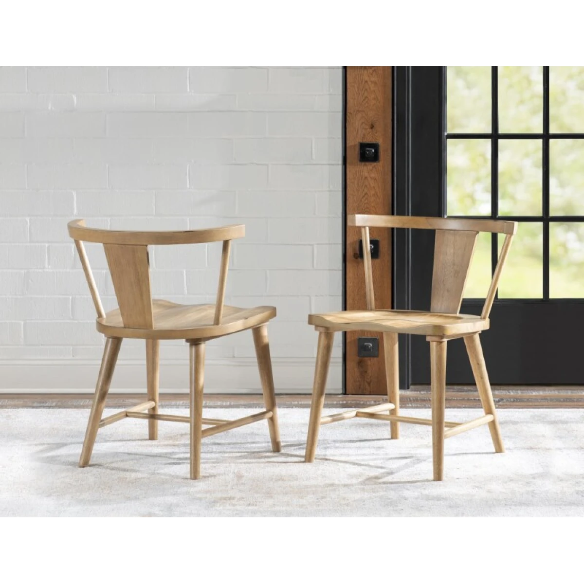 Splat Back Side Chair Chairs & Benches Amber 6