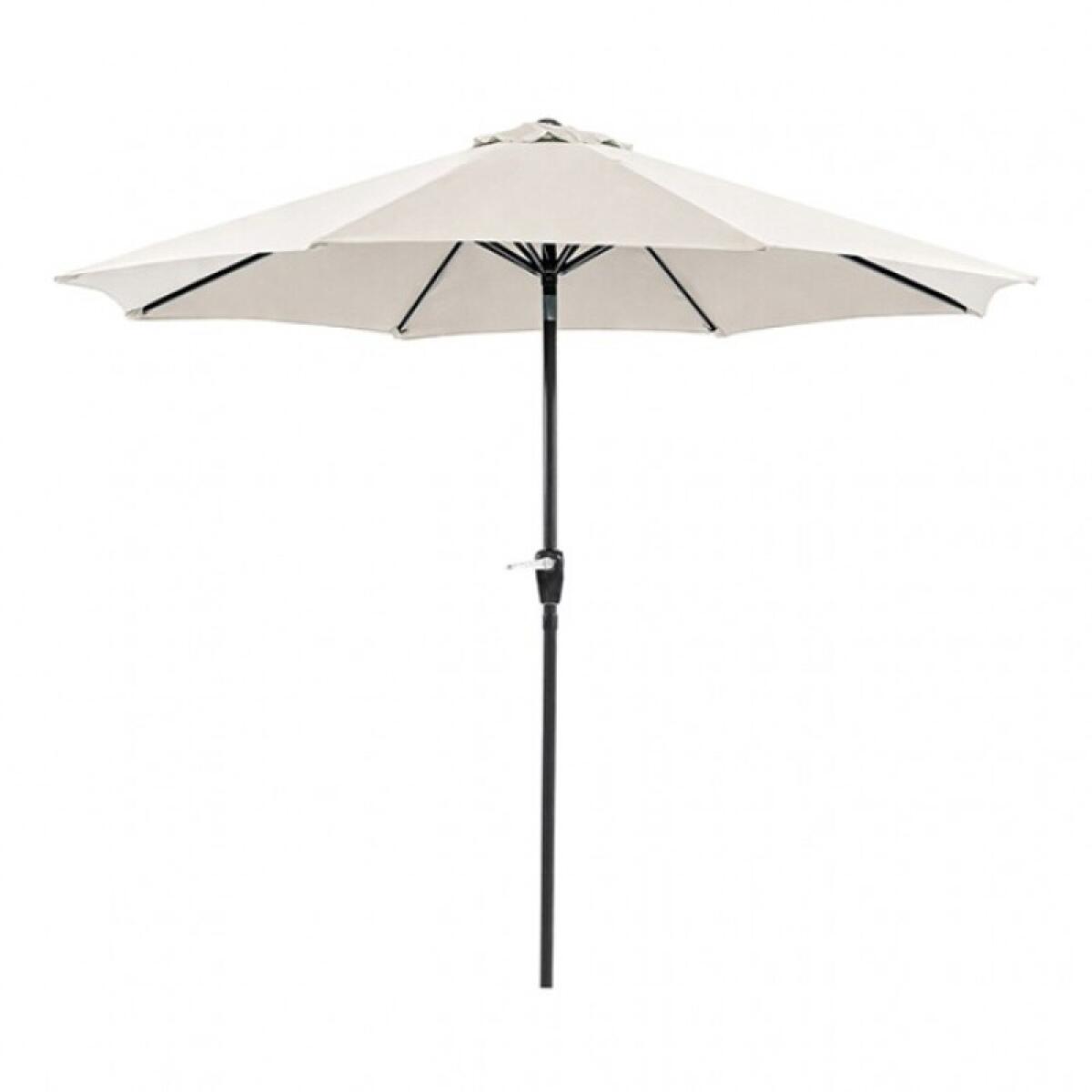 Soli 9′ Outdoor Umbrella w/ Auto Tilt + 21″ Round Base Outdoor Accessories Beige 5