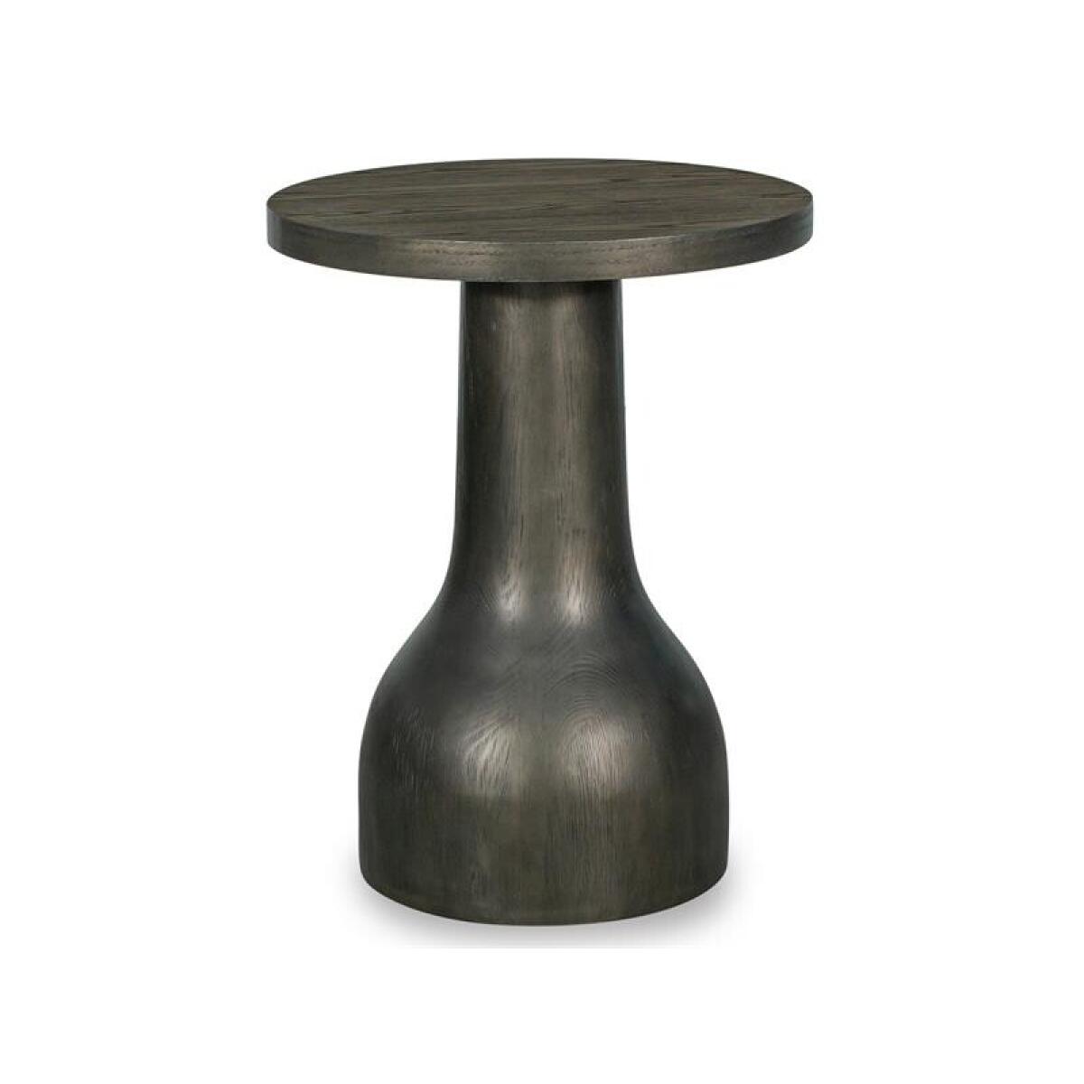 Bosley Dk. Brown Wood Round Accent Table Base SU - Image 2