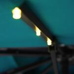 Xico 8 Ft Square Umbrella w/ Double Top w/ LED Light + 37" Large Base - Image 5