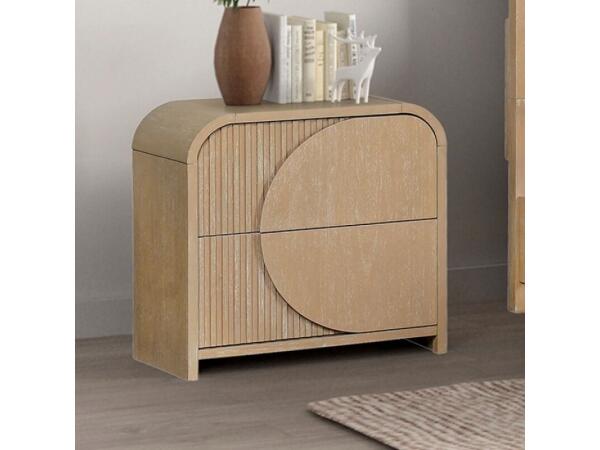 Tangentry 2 Drawer Nightstand Nightstands Cream