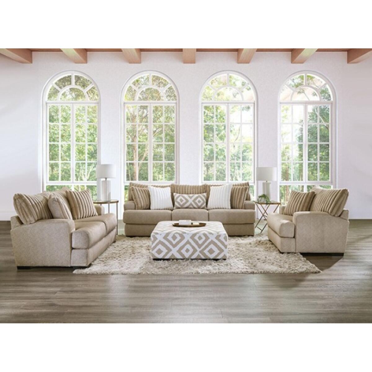 Loughlin Ottoman Ottomans & Poufs Cream 5