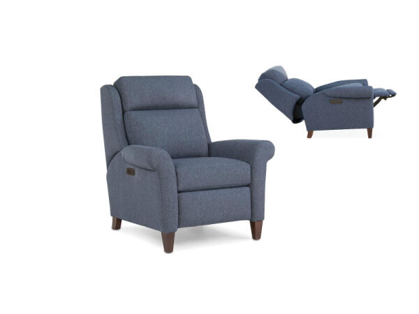 Motorized Reclining Chair / Headrest 729-83 Recliners Blue