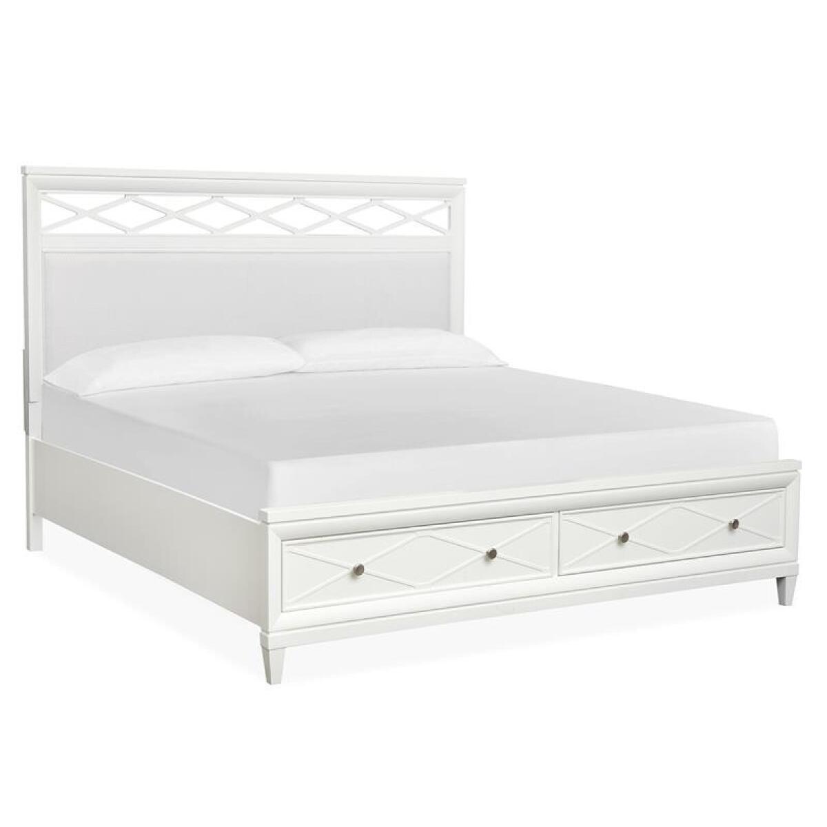 Springhouse Complete King Panel Storage Bed w/Upholstered Headboard Beds Beds 9