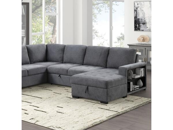 Stockwell Sleeper Sofa Sectional Sectionals Dark Gray
