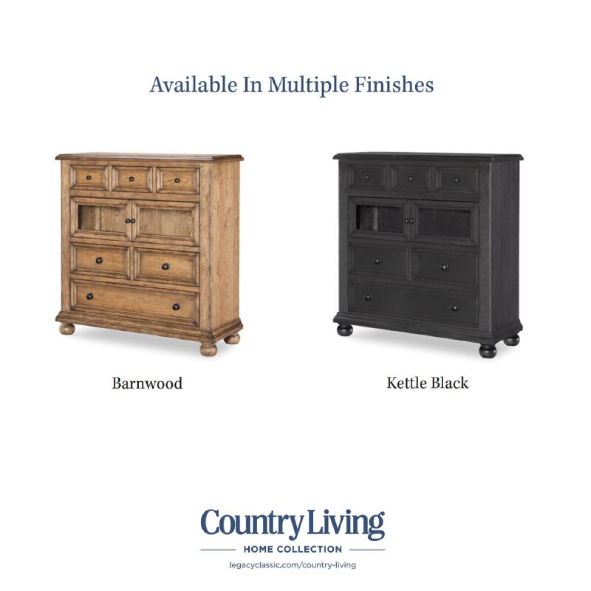 Glass Door 6 Drawer Chest Chests Barnwood Oak 9