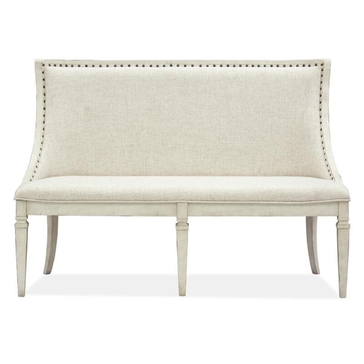 Newport Bench w/Upholstered Seat & Back - Image 2