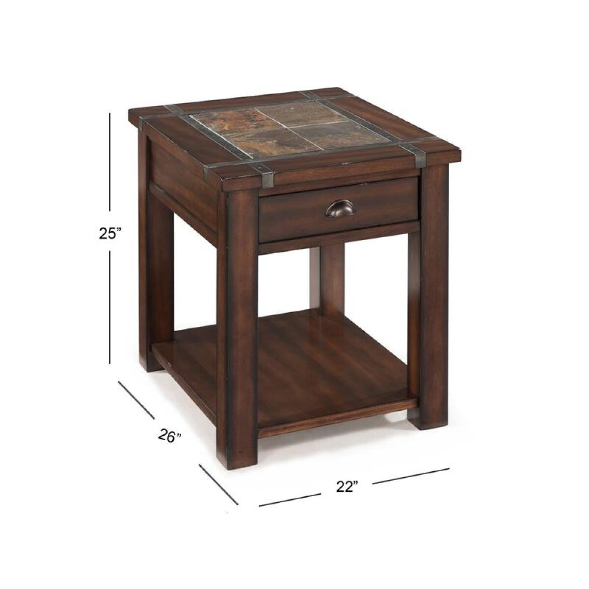 Roanoke Rectangular End Table - Image 3