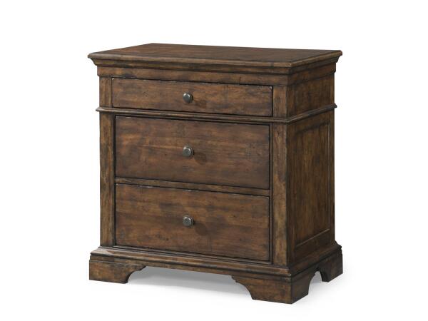 Nightstand 3 Drawer Nightstands Brown