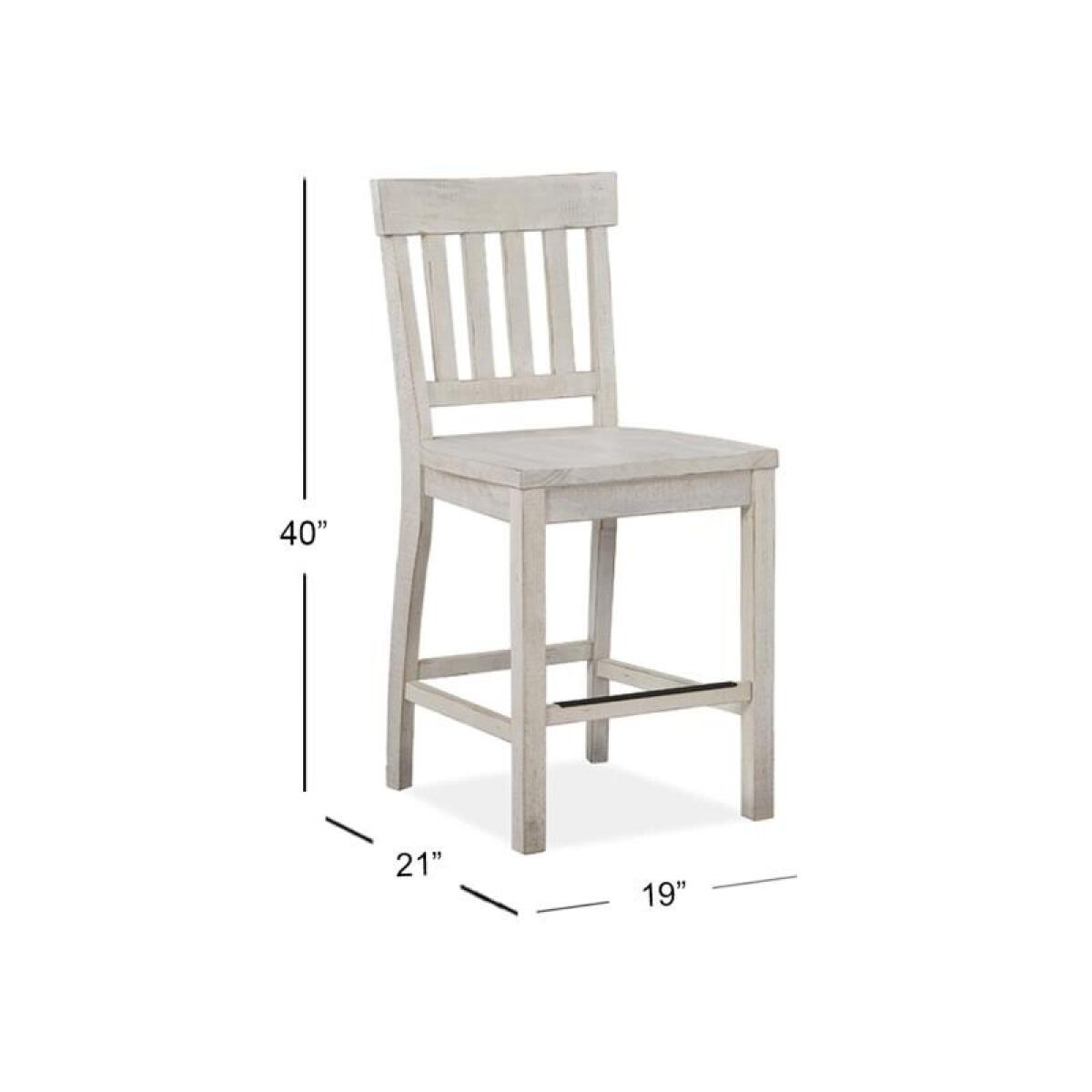 Bronwyn Counter Chair (2/ctn) Chairs & Benches Alabaster, Toasted Nutmeg, Antique Brass w/Pewter Overlay, Baja Natural Fabric 9