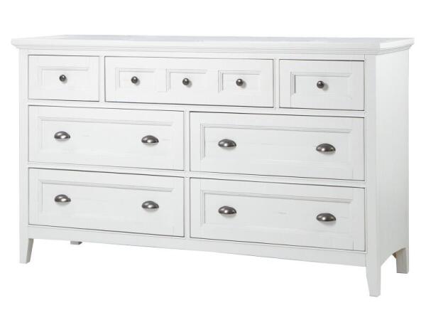 Heron Cove Drawer Dresser Dressers Chalk White, Dovetail Grey 10