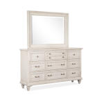 Drawer Dresser with Landscape Mirror Dressers Alabaster 8
