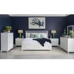 Complete Panel Bed W Storage King 6/6 White Finish Beds Beds 12