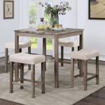 Torrean 5 Pc. Counter Ht. Set Dining Sets Brown 7
