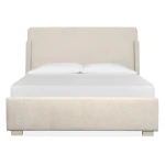 Lorelei Wood Queen/King Sleigh Bed Upholstered Rails SU