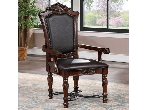 Picardy Arm Chair (2/Box) Chairs & Benches Brown