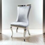 Basilicata Chair, Silver/Gray (2/CTN)