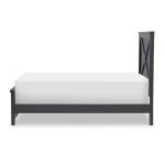 Complete Panel Bed Twin 33 Black Finish Youth Beds Black 13