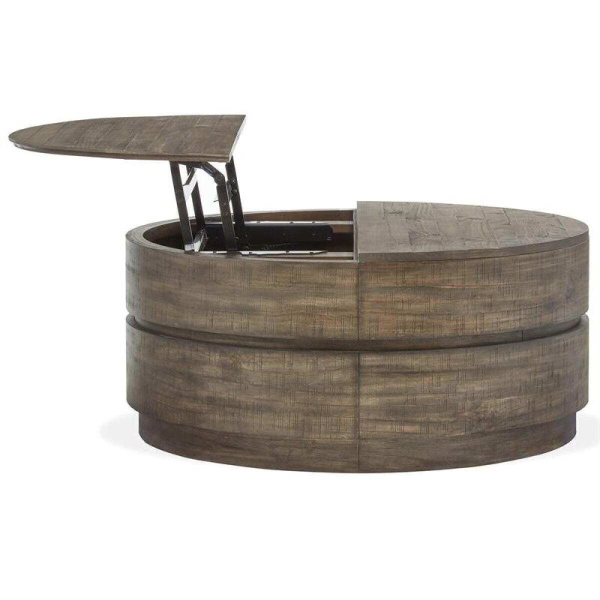 Baisden T5194-57 Round Lift Top Cocktail Table w/Casters - Image 4