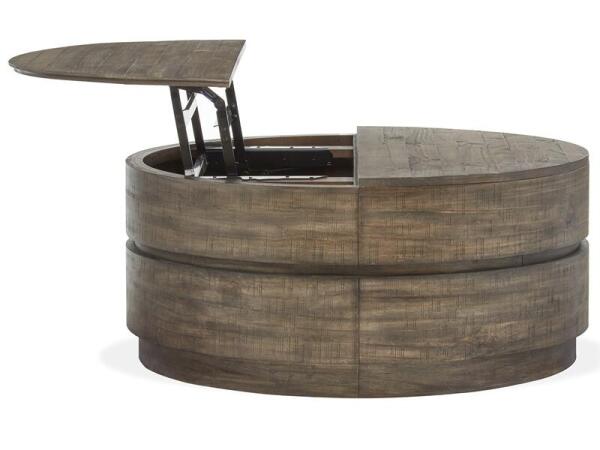 Baisden T5194-57 Round Lift Top Cocktail Table w/Casters - Image 4