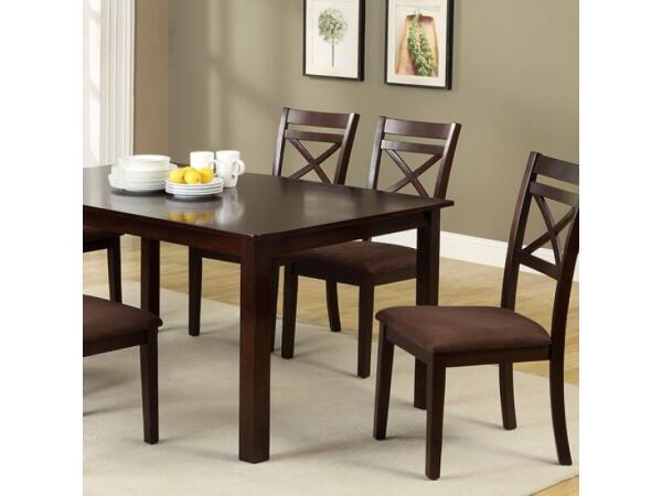 Weston 7 Pc. Dining Table Set Dining Sets Brown