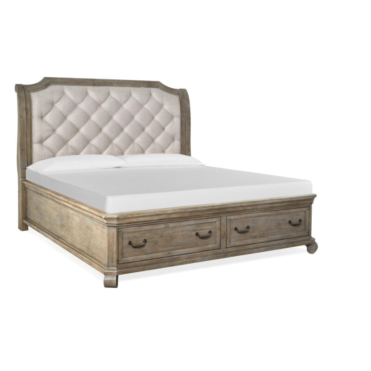 Tinley B4646-63 Complete King Sleigh Storage Bed - Image 2