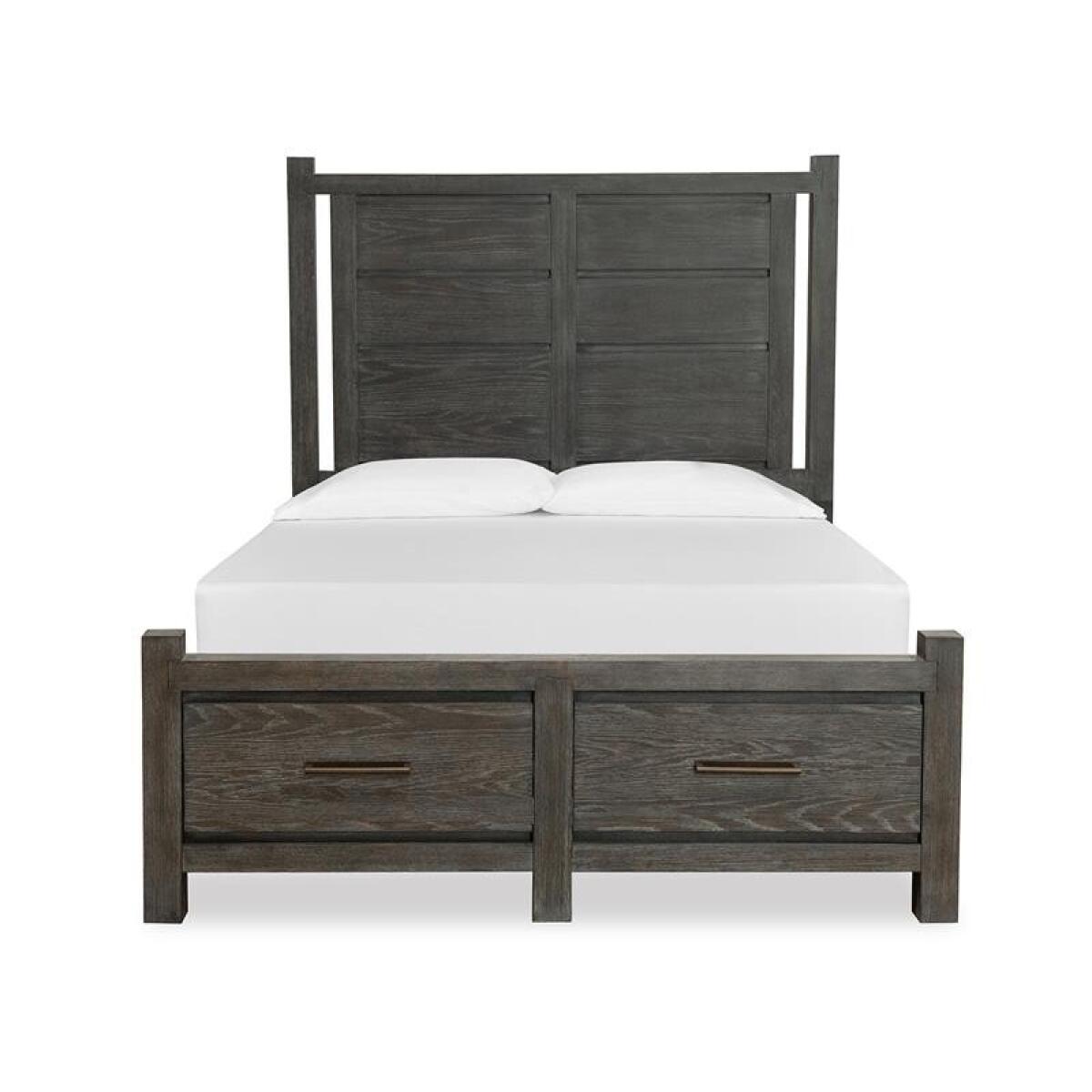 Plum Creek – Black Complete Queen Panel Storage Bed Beds Beds 4