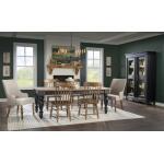 Chimney Leg Table Dining Tables Barnwood Oak And Kettle Black 23